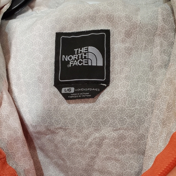 The North Face Womens Orange HyVent Rain Jacket Size Large - Picture 6 of 9